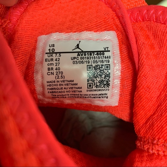 Nike Jordan Air Latitude 720 Bright Crimson Neon - Picture 9 of 16